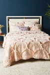 Anthropologie Rivulets Quilt By  In Orange Size Kg Top/bed