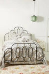 Anthropologie Rivulets Quilt By  In Silver Size Kg Top/bed