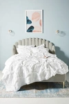 Anthropologie Rivulets Quilt By  In White Size Q Top/bed