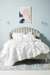 Anthropologie Rivulets Quilt By  In White Size Kg Top/bed