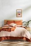 Anthropologie Reversible Airy Gauze Quilt By  In Brown Size Full