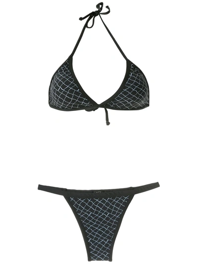 Esc Rede Triangle Bikini Set In Black