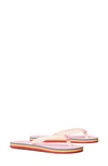 Tory Burch Mini Minnie Flip-flop In New Ivory/preppy Pink