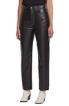 AGOLDE '90S PINCH WAIST RECYCLED LEATHER HIGH WAIST PANTS,A164-1285