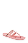 Valentino Garavani Rockstud Jelly Sandal In Pink Multi