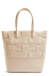 TOPSHOP WEAVE FAUX LEATHER TOTE,24W03TSTN