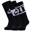 Nike Boys  6 Pack Dri-fit Performance Basic Crew Socks In Black