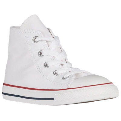 Converse Kids' Boys  All Star High Top In Optical White/white