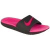 Nike Girls  Kawa Slide In Black/vivid Pink