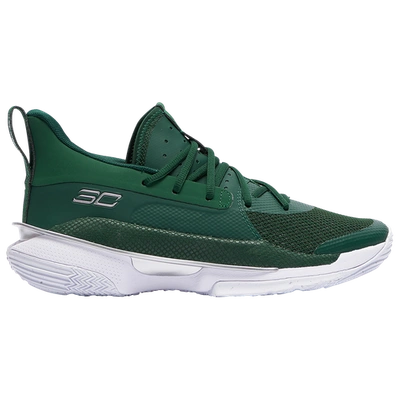 Under Armour Curry 7 In Forest Green/white/met Silver | ModeSens