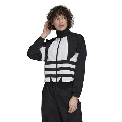 Adidas Originals Adicolor Big Trefoil Track Jacket In Black/white | ModeSens
