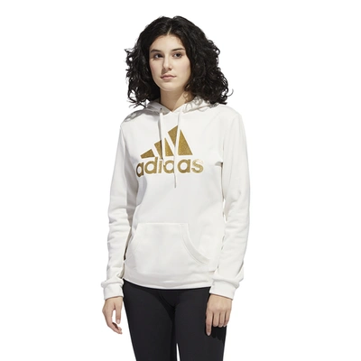 Adidas Athletics Gg Hoodie In Chalk White/metallic Gold | ModeSens
