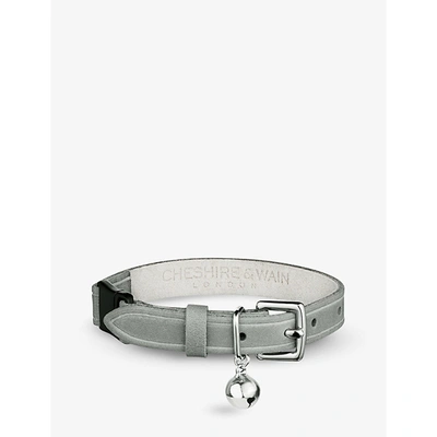 Cheshire & Wain Muted Heritage Mist Leather Cat Collar