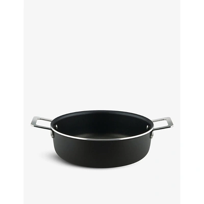 Alessi Mami 3.o Aluminium And Stainless Steel Casserole In Black