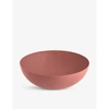 ALESSI BROWM VENEER RELIEF RESIN-COATED STAINLESS STEEL BOWL 21CM,R03677082