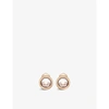 Chopard Happy Diamonds 18ct Rose-gold And 0.30ct Diamond Earrings In Rose Gold