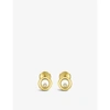 Chopard Happy Diamonds 18ct Yellow-gold And 0.10ct Diamond Earrings In Yellow Gold