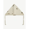 Organic Zoo Babies' Cream Olive-print Organic-cotton Bonnet 0-12 Months 6-12 Months