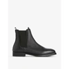 Allsaints Mens Black Harley Leather Chelsea Boots 11 In Black