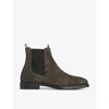 Allsaints Eli Suede Chelsea Boots In Charcoal+grey