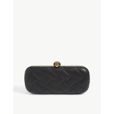 Kurt Geiger Kensington Leather Clutch In Black