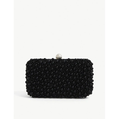 From St Xavier Marcela Faux Pearl-embellished Clutch
