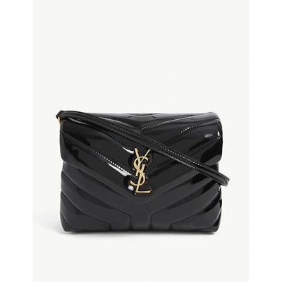 Saint Laurent Loulou Toy Leather Cross-body Bag In Black/black