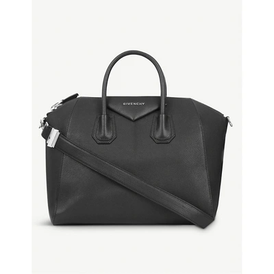 Givenchy Womens Black Antigona Sugar Medium Leather Tote Bag