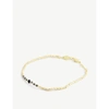 ANNI LU WOMENS BLACK CANDY SHOP 18CT YELLOW GOLD-PLATED BRASS AND FRESHWATER PEARL BRACELET,R03690804