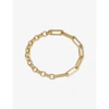 MISSOMA WOMENS GOLD DECONSTRUCTED AXIOM 18CT YELLOW GOLD-PLATED BRASS BRACELET,R03698695