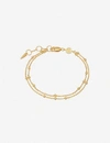 MISSOMA DOUBLE 18CT YELLOW GOLD-PLATED VERMEIL STERLING SILVER BRACELET,12845844
