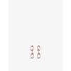 MONICA VINADER ALTA CAPTURE MINI LINK 18CT ROSE-GOLD VERMEIL EARRINGS,R03659986