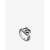 GUCCI GUCCI WOMEN'S DOUBLE-G STERLING SILVER RING,41332221