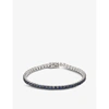 ROXANNE FIRST CHUNKY TENNIS BLUE SAPPHIRE AND 14CT WHITE-GOLD BRACELET,R03711732