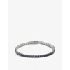 ROXANNE FIRST GRADUATED TENNIS BLUE SAPPHIRE AND 14CT WHITE-GOLD BRACELET,R03711736