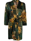 DSQUARED2 TIGER PRINT KIMONO