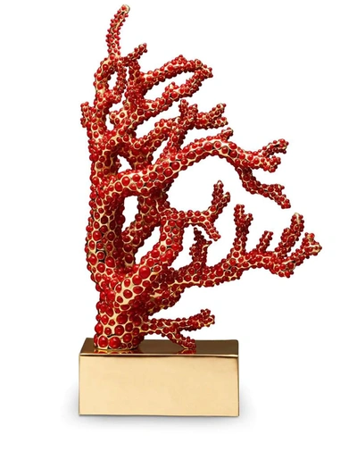 L'objet Crystal Coral Piece In Red