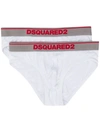 DSQUARED2 LOGO WAIST BRIEFS TWO-PACK