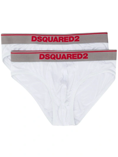 DSQUARED2 LOGO WAIST BRIEFS TWO-PACK