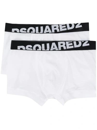 Dsquared2 Underwear 2 Pack Trunks White