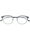 Hugo Boss Round-frame Sunglasses In Blue
