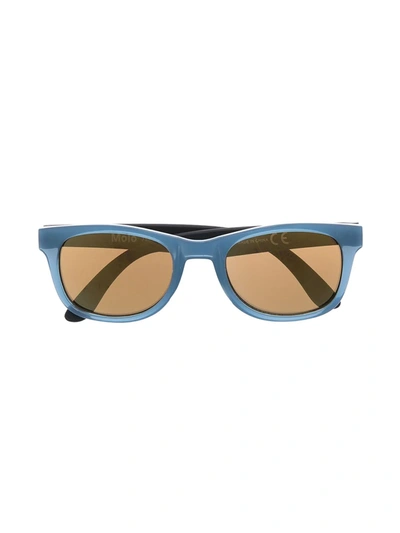 Molo Rectangle Frame Sunglasses In Blue
