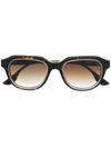 Dita Eyewear Gold-rimmed Tortoiseshell Frames In Brown