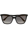 Jimmy Choo Alis Butterfly-frame Sunglasses In Black