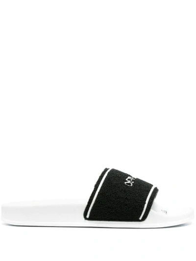 Off-white Men's Towel Slide Sandals In Black