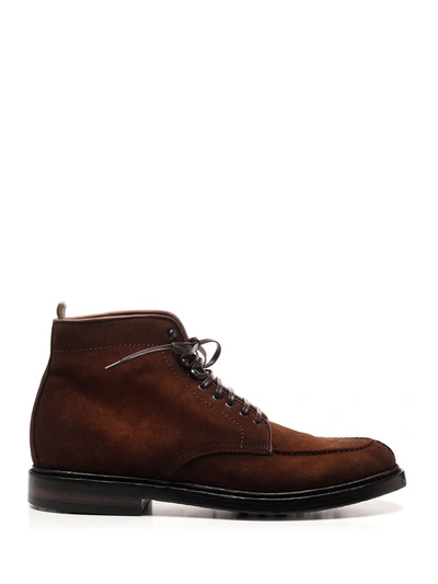 Officine Creative Stanford Ankle Boots In Brown