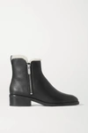 3.1 PHILLIP LIM / フィリップ リム ALEXA SHEARLING-LINED TEXTURED-LEATHER ANKLE BOOTS