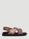 MARNI MARNI EMBOSSED FUSSBETT SANDALS