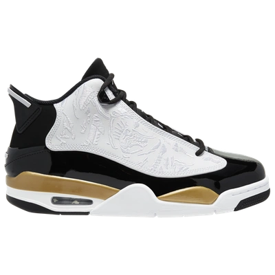 Jordan Dub Zero In Black/white/metallic Gold