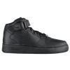 Nike Air Force 1 Leather Sneakers In Black/black